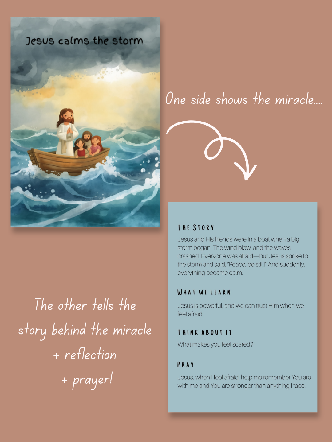 Jesus’ Miracles for Little Hearts | Bible Story & Prayer Cards for Kids