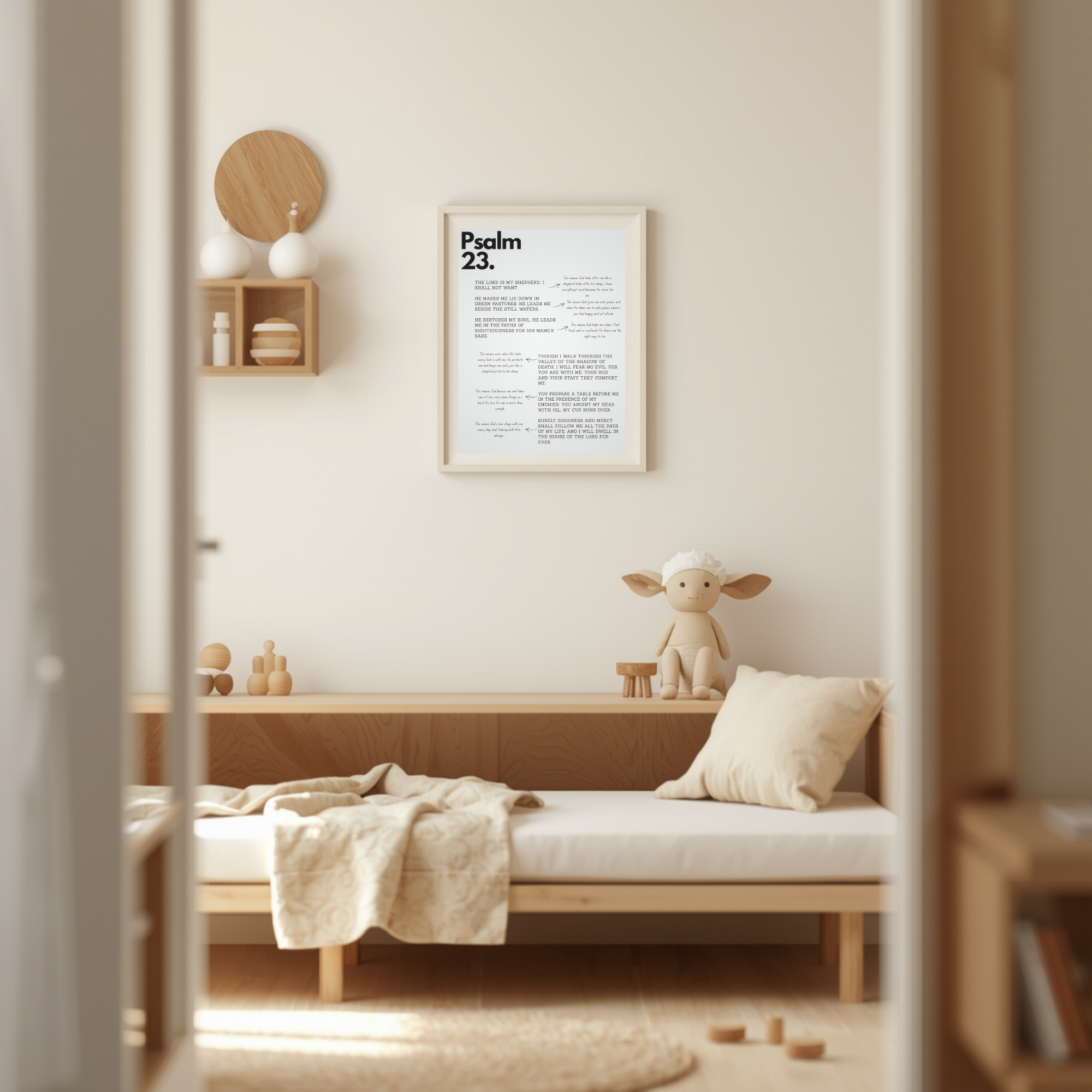 Psalm 23 Print – A Child’s Guide