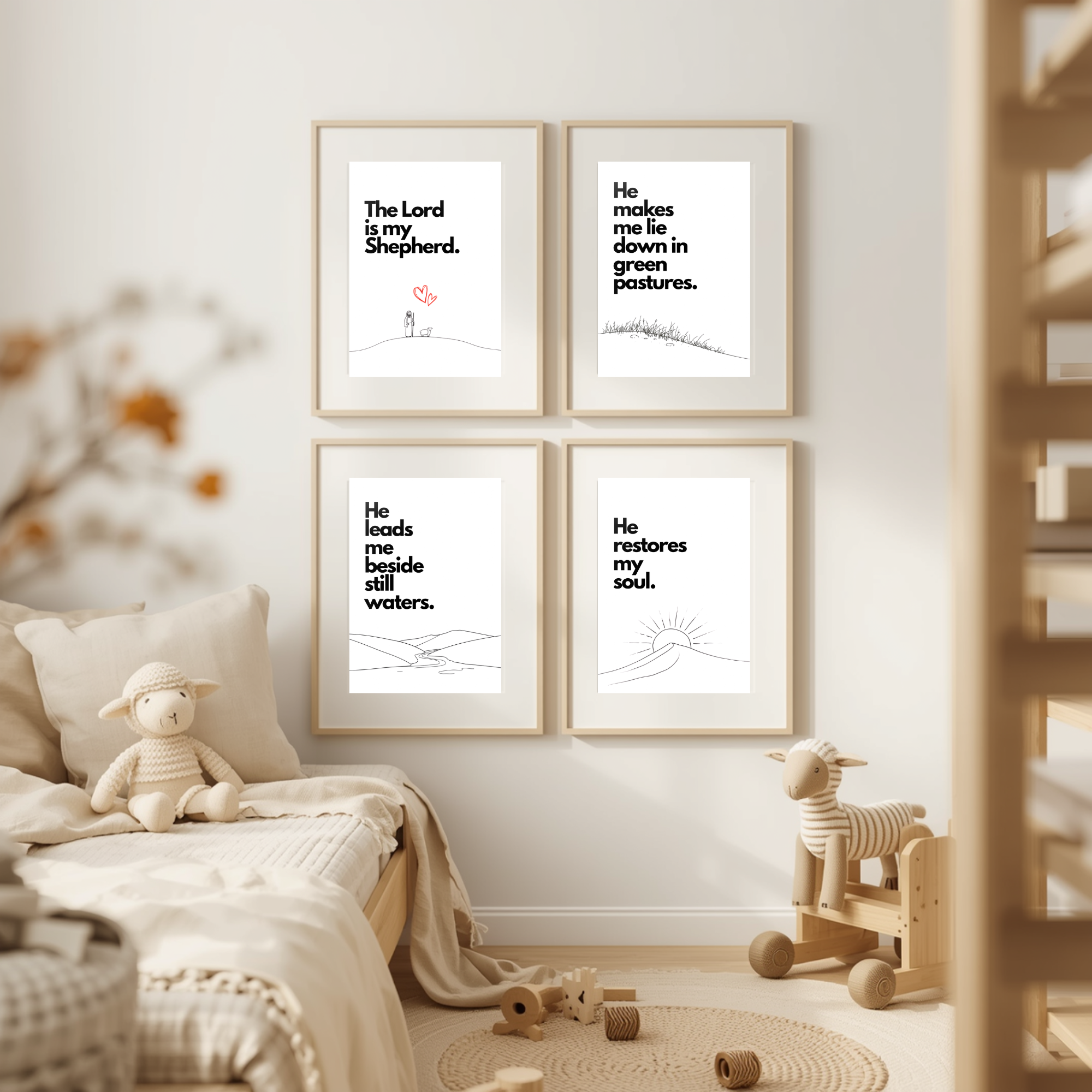 Psalm 23 Print Set – A Journey of Faith